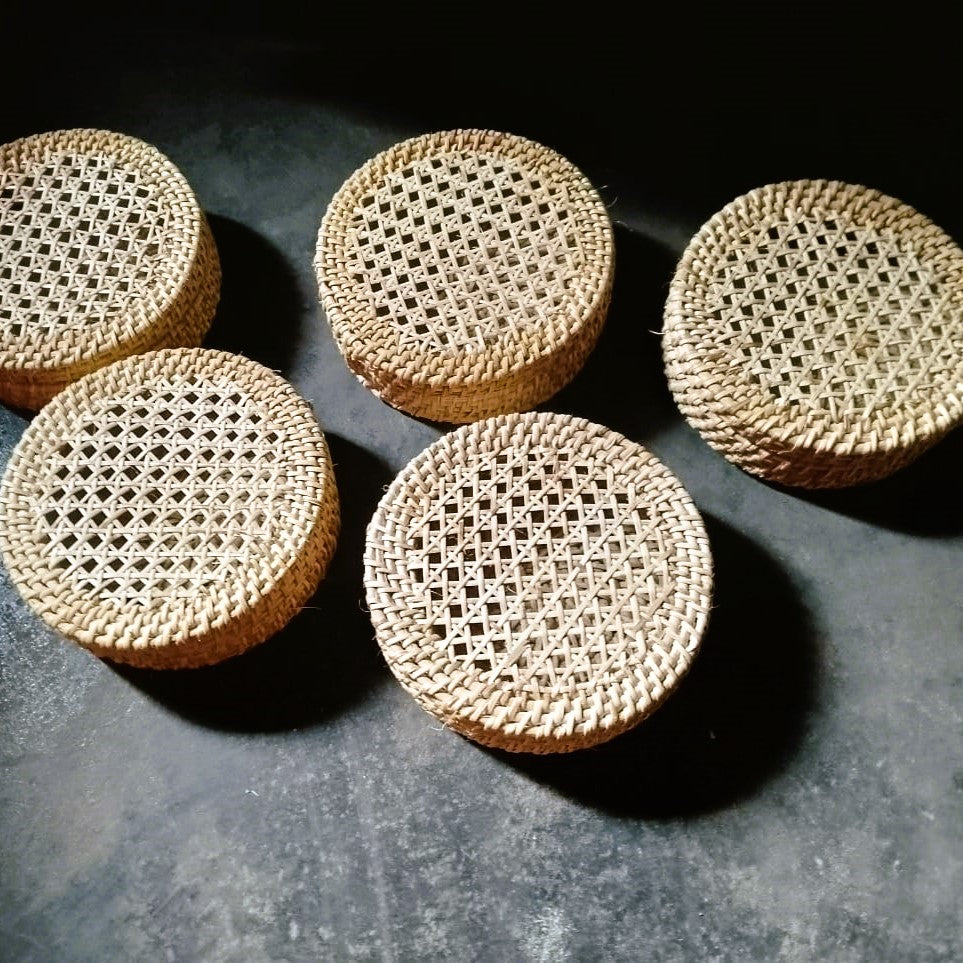 Sonowal Cane Mesh Trinket Box – Assam