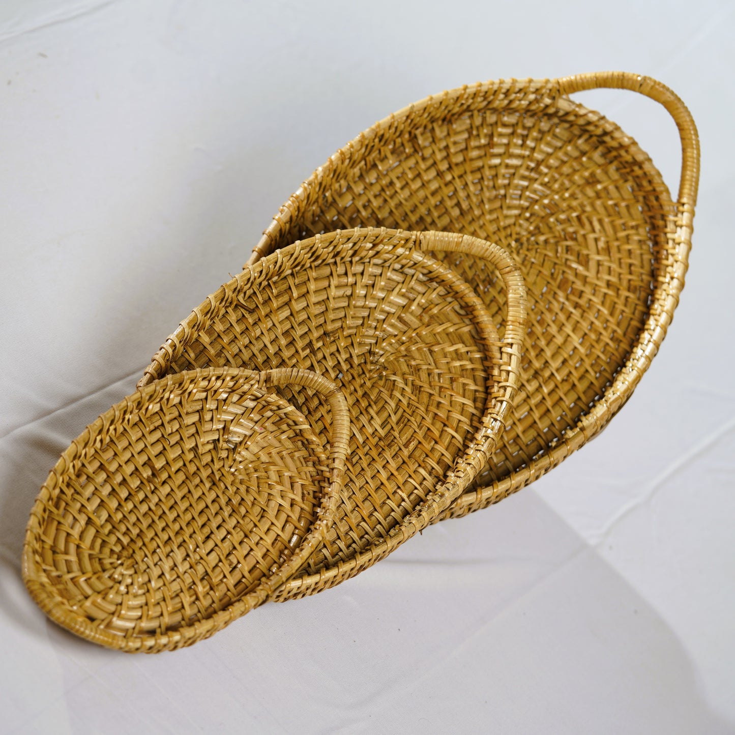 Lalung Oval Serving Tray Set (3 pcs) – Assam