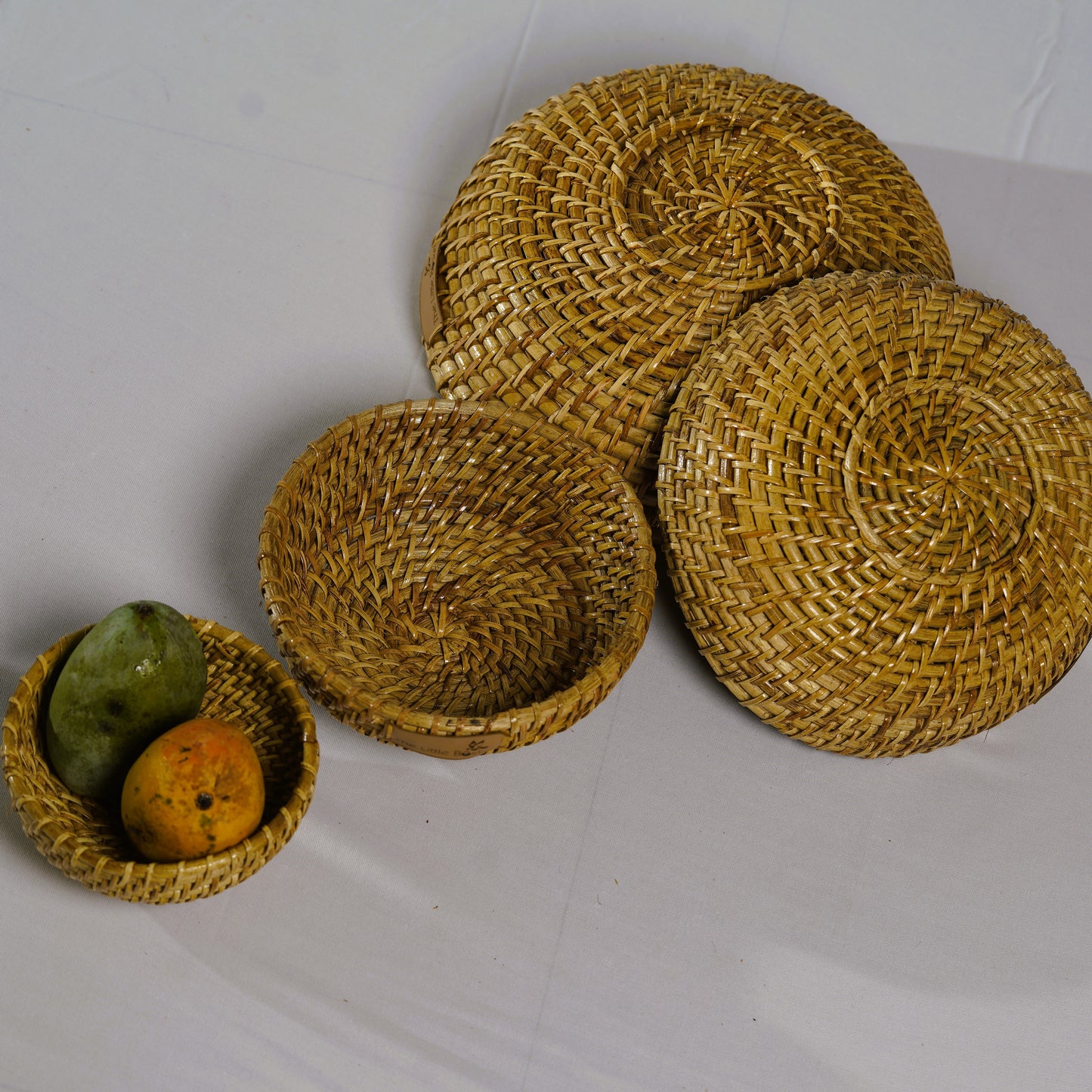 Sonowal Kachari Handwoven Nesting Basket Set (4 pcs) – Assam