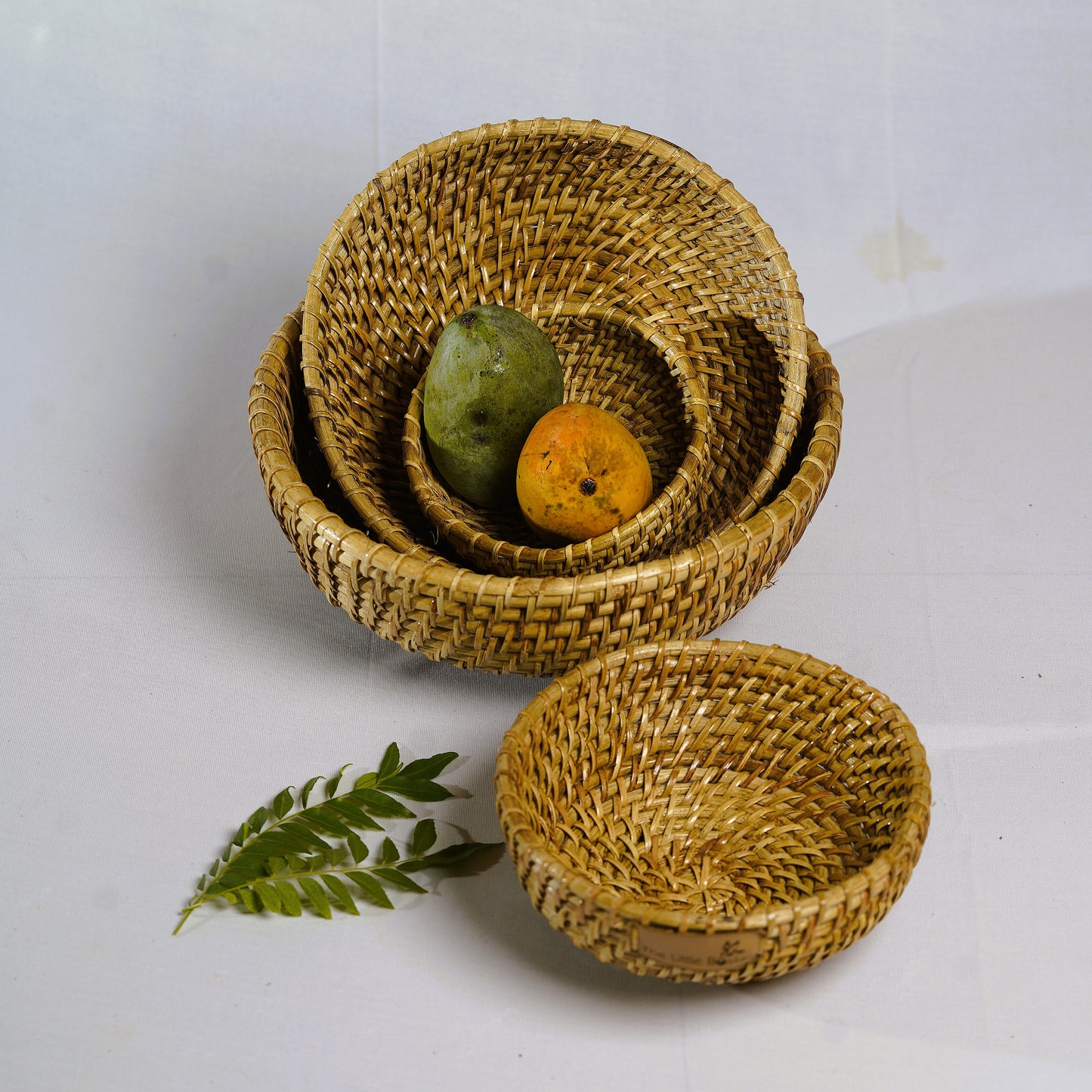 Sonowal Kachari Handwoven Nesting Basket Set (4 pcs) – Assam