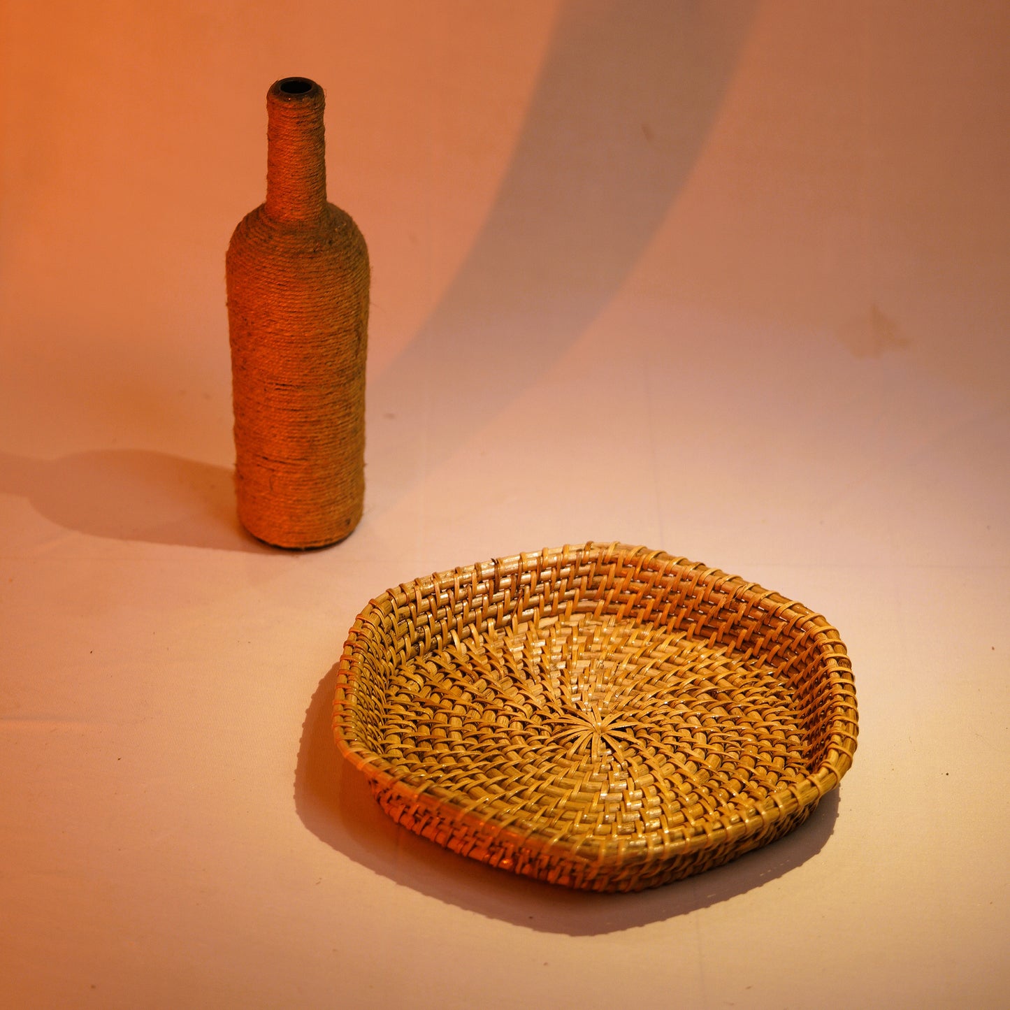 Tiwa Hexagonal Tray Set (Natural, 3 pcs) – Assam