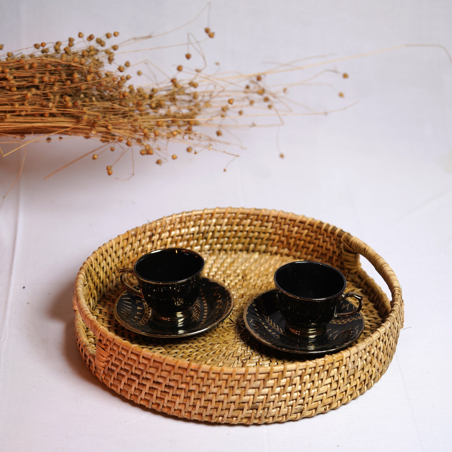 Bodo Handwoven Round Tray - Assam