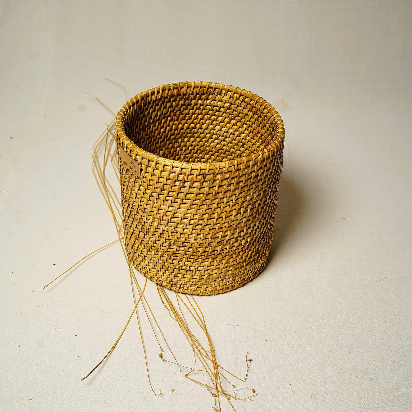 Mising Weave Round Laundry Basket - Assam