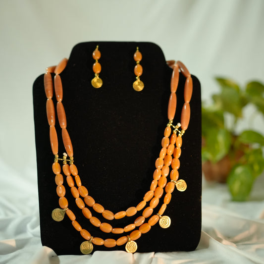 Zeliang Sunset Beads Necklace – Nagaland