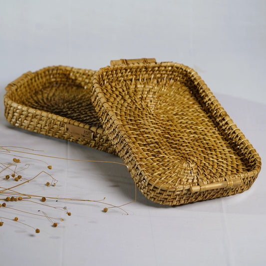 Garo Handwoven Stick Handle Tray- Assam